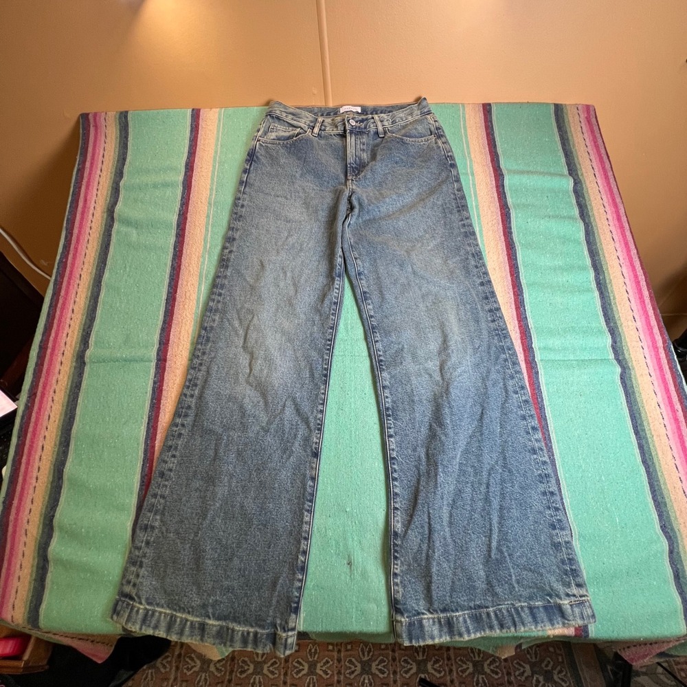 PacSun Lena Super Baggy Jeans Women 26 Blue Wide Leg High Rise Denim Skater 90s